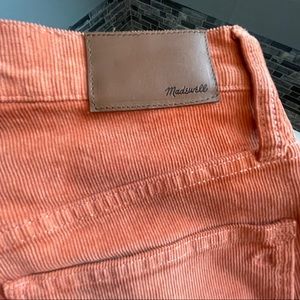 *NEW* Madewell Straight Coral Cord Jeans, 29T